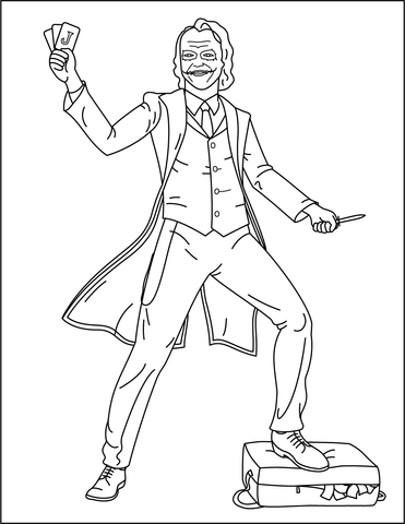 Joker Coloring Page