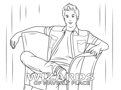 Justin Coloring Page