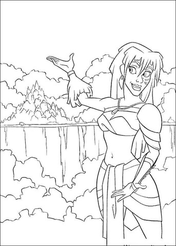 Kida Coloring Page