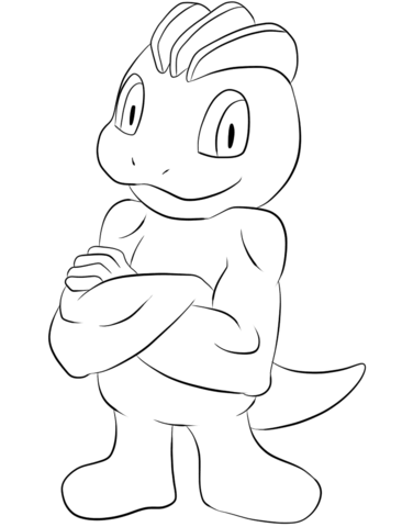 Machop Coloring Page