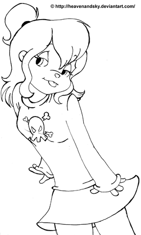 Mandy Coloring Page