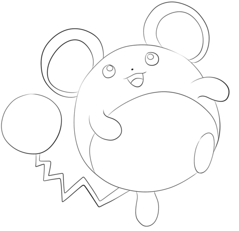 Marill Coloring Page