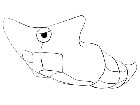 Metapod Coloring Page