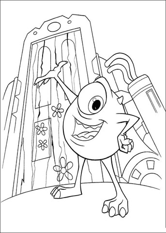 Mike Coloring Page