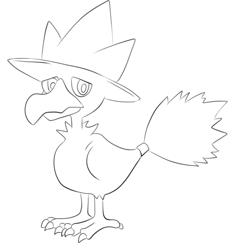 Murkrow Coloring Page