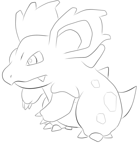 Nidorina Coloring Page