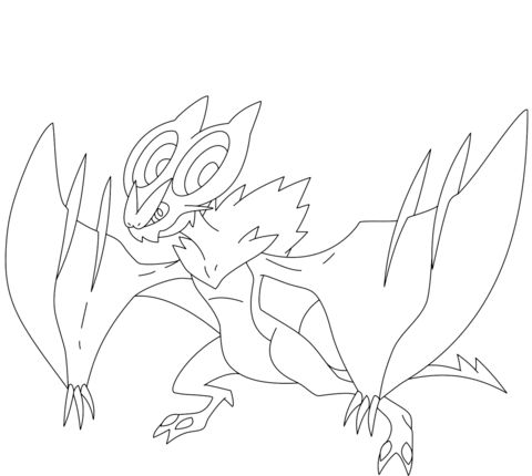 Noivern Coloring Page