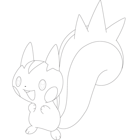 Pachirisu Coloring Page