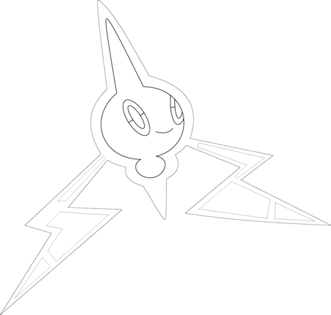 Rotom Coloring Page