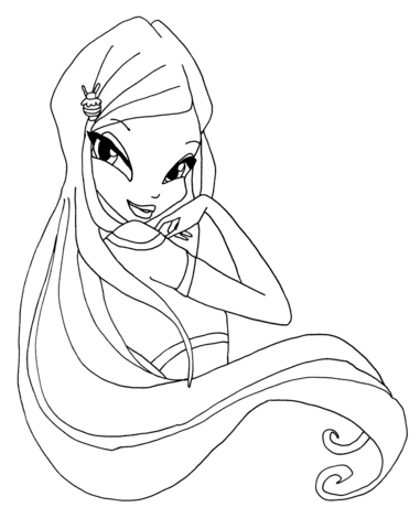 Roxy Coloring Page