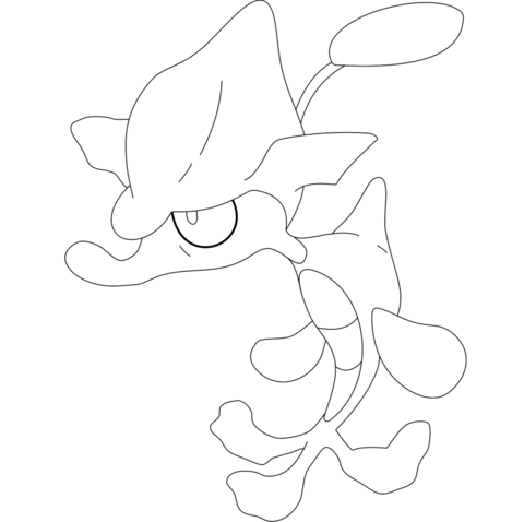 Skrelp Coloring Page