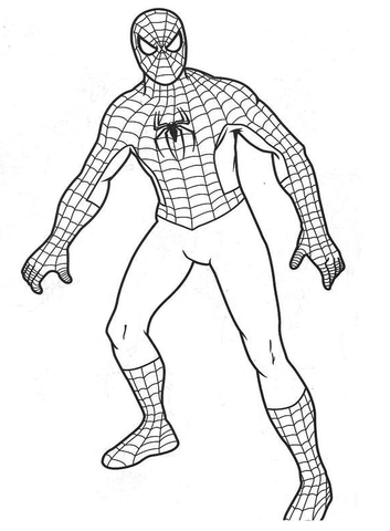 Spiderman Coloring Page