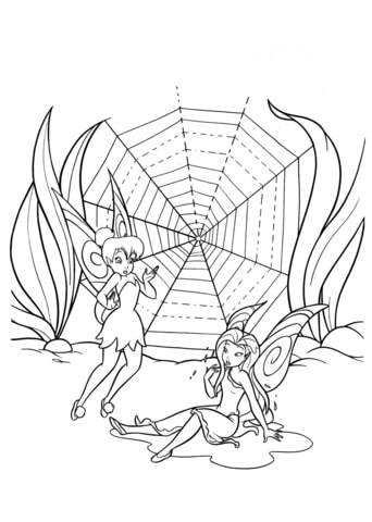 Spiderweb Coloring Page