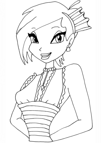 Tecna Coloring Page