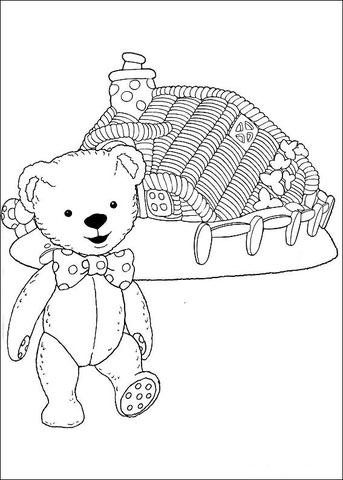 Teddy Coloring Page