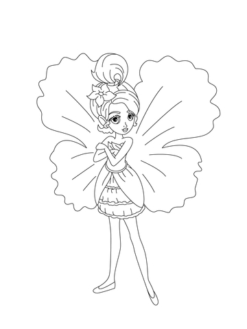 Thumbelina Coloring Page