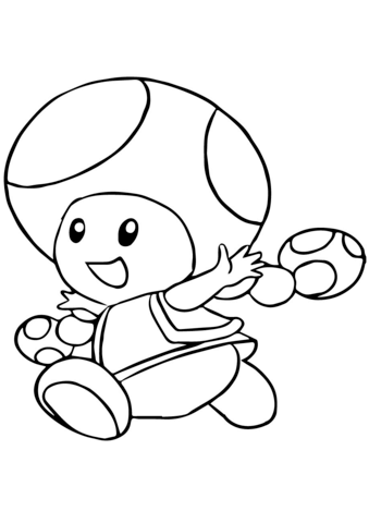 Toadette Coloring Page