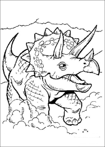 Triceratop Coloring Page