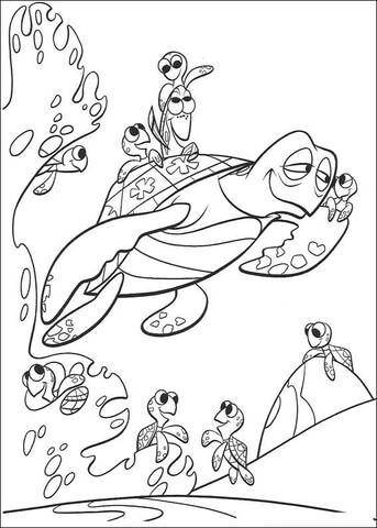 Turtles Coloring Page