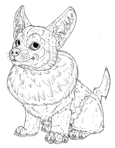 Yamper Coloring Page