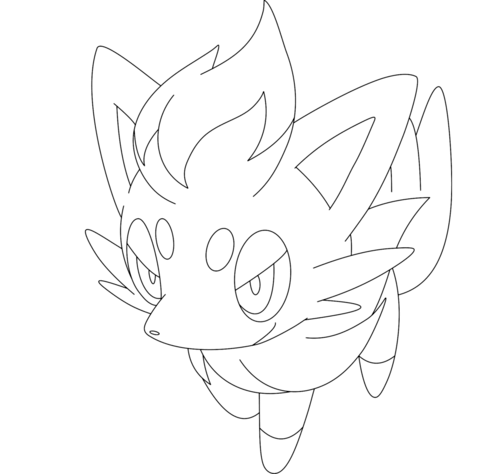 Zorua Coloring Page