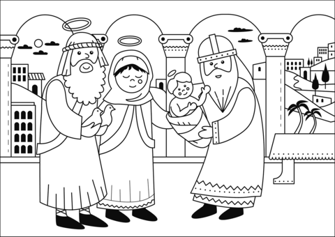 Candlemas Coloring Page