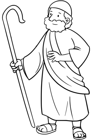 Moses Coloring Page