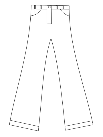 Pants Coloring Page