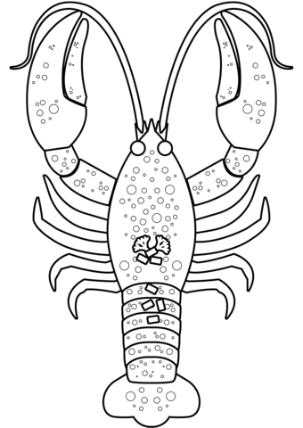 Crayfish Coloring Page