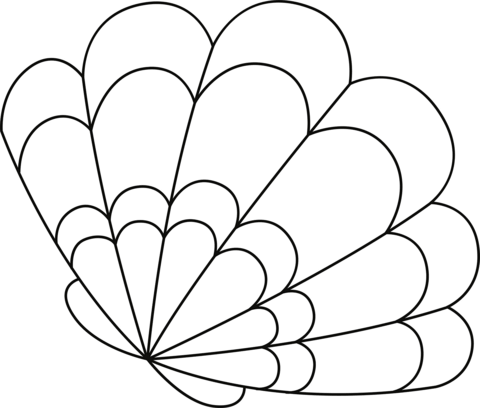 Shell Coloring Page