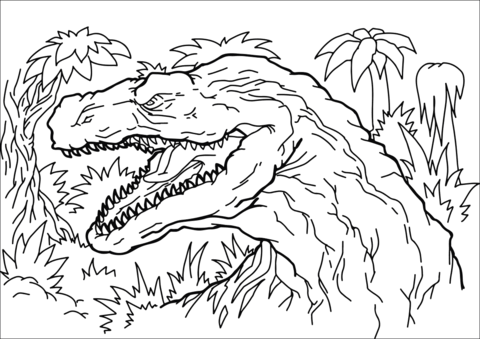 Afrovenator Coloring Page