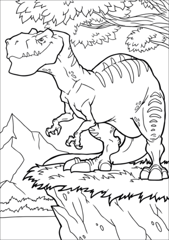 Allosaurus Coloring Page