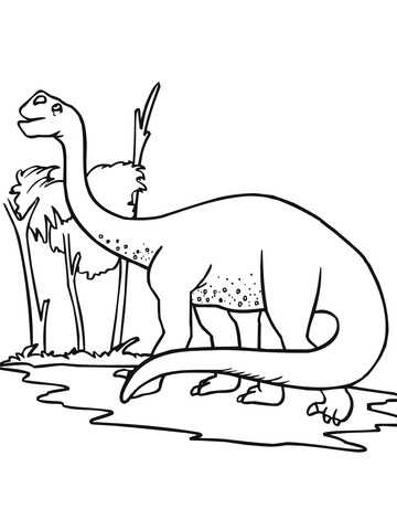 Brontosaurus Coloring Page