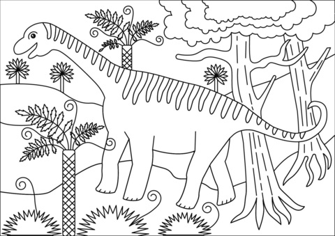 Camarasaurus Coloring Page