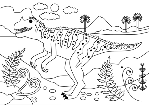 Ceratosaurus Coloring Page