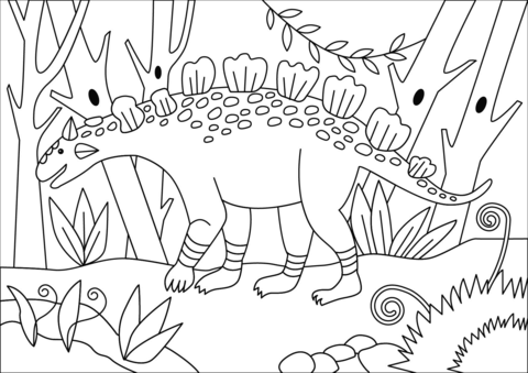 Crichtonsaurus Coloring Page