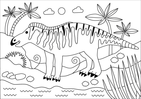 Edmontosaurus Coloring Page