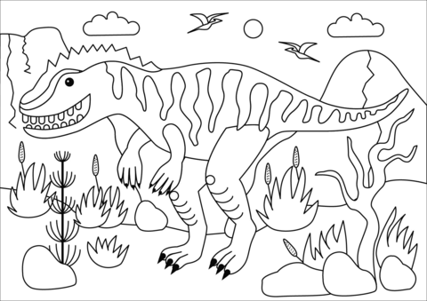 Giganotosaurus Coloring Page