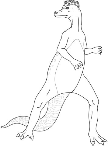 Hadrosaurus Coloring Page