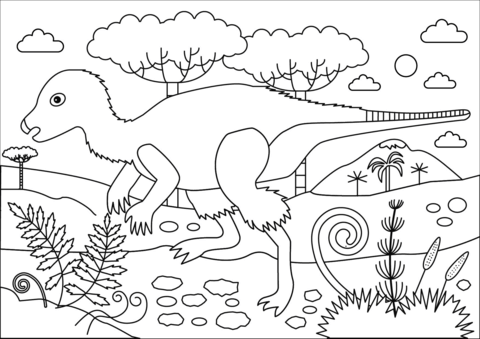 Kulindadromeus Coloring Page