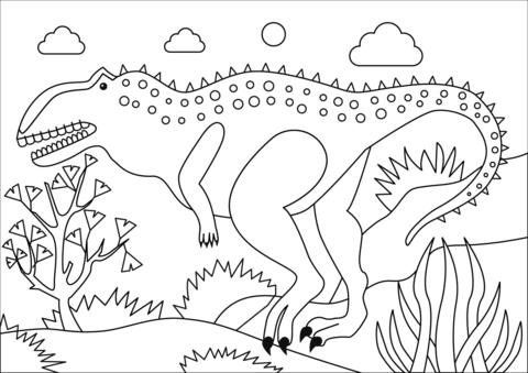 Majungasaurus Coloring Page