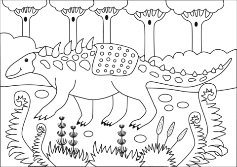 Polacanthus Coloring Page