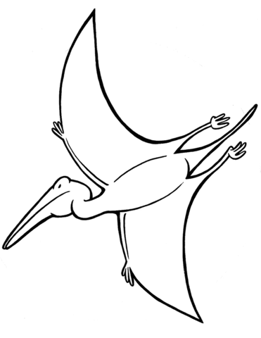 Pterodactyl Coloring Page