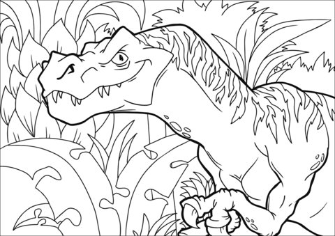 Raptor Coloring Page