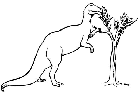 Trachodon Coloring Page