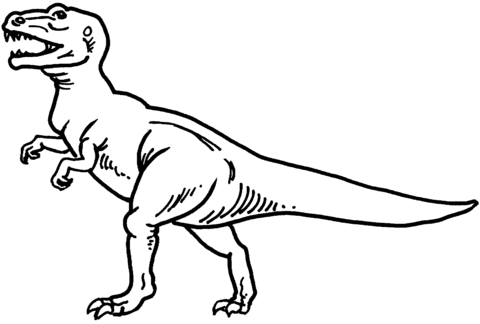 Tyrannosaurus Coloring Page