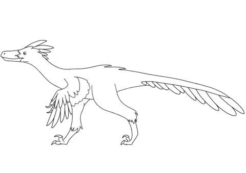 Velociraptor Coloring Page