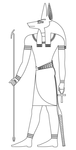 Anubis Coloring Page