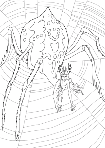 Arachne Coloring Page