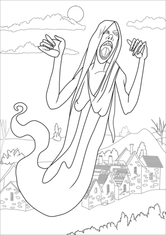 Banshee Coloring Page